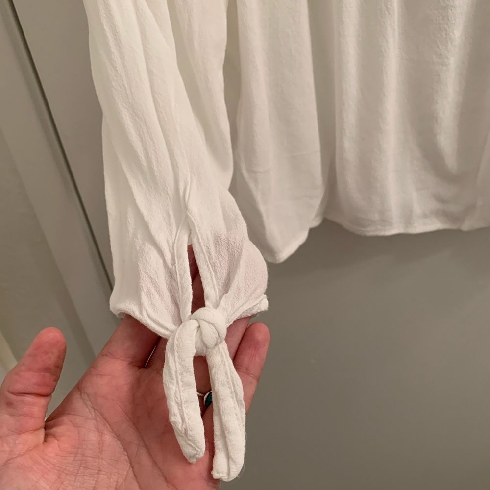 White Forever21 off the shoulder top